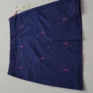 NWT Vineyard Vines Girls Anchor Skirt Size 12 Navy